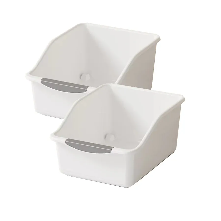 Organisateur sous évier en plastique à roulettes, bacs de rangement pour bouteilles, panier coulissant pour armoire de cuisine, lot de 2 ou 3 pièces 11