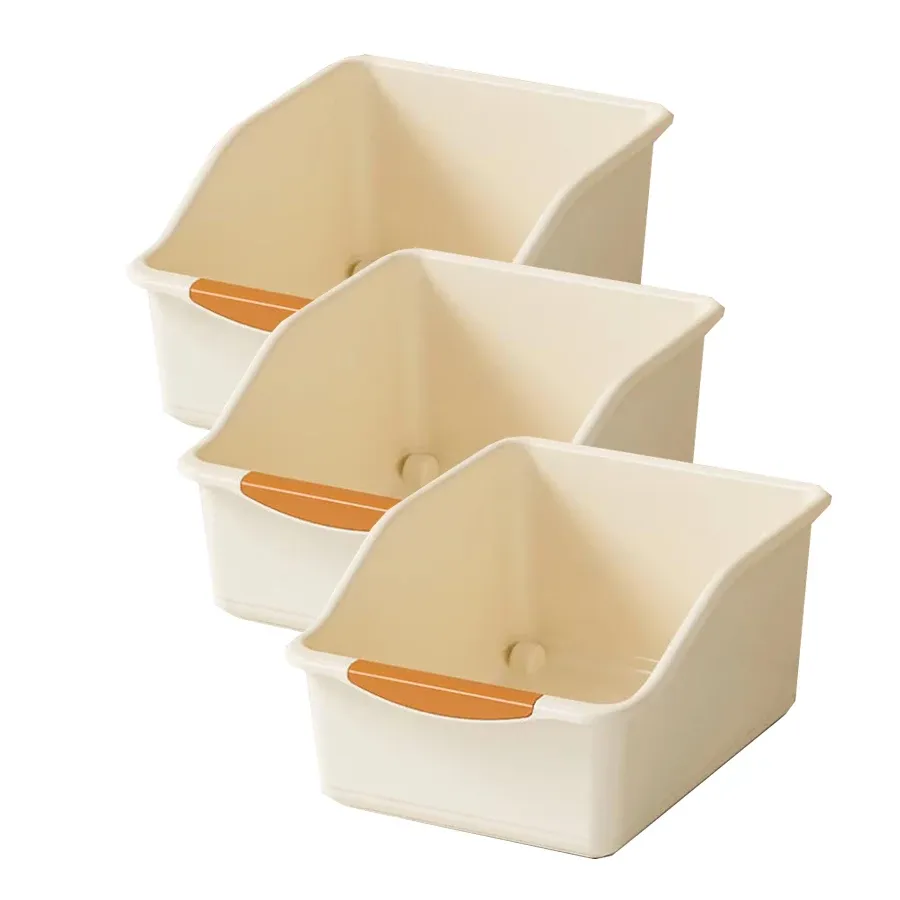 Organisateur sous évier en plastique à roulettes, bacs de rangement pour bouteilles, panier coulissant pour armoire de cuisine, lot de 2 ou 3 pièces 14
