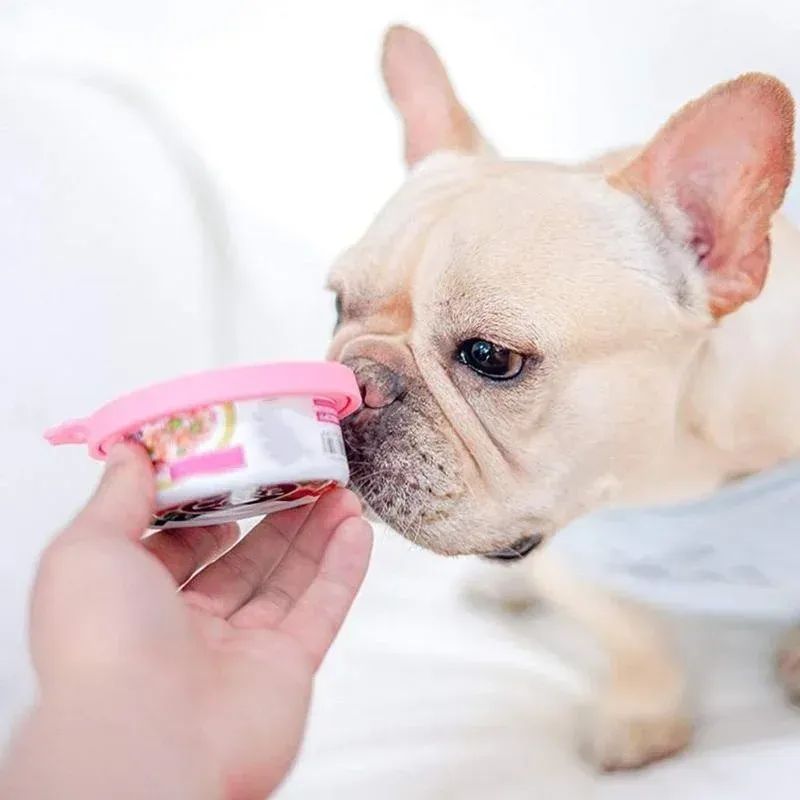 Couvercle en silicone réutilisable pour boîtes de nourriture pour animaux, lot de 18, couvercle d'étanchéité, accessoires pour chiens et chats, compatible avec les diamètres 6,5 cm, 7,5 cm et 8,5 cm, 3 en 1 5