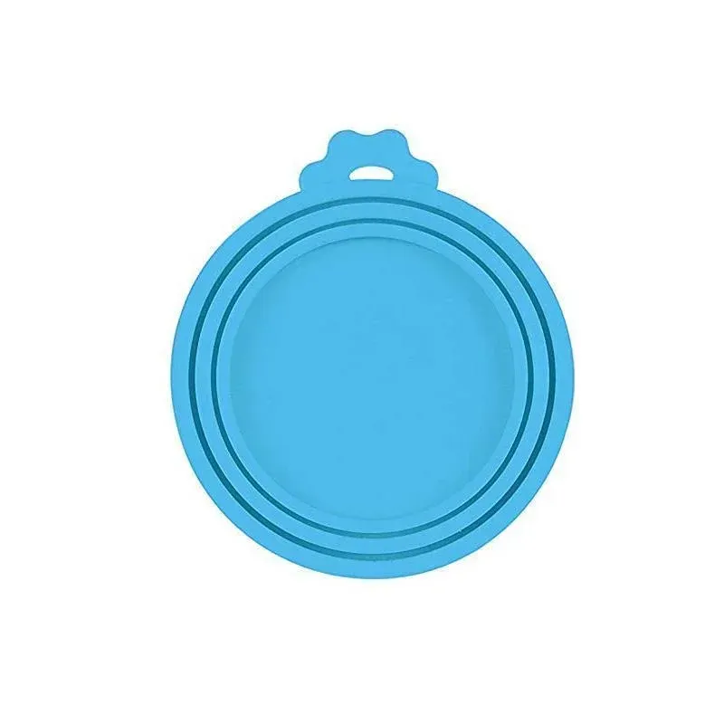 Couvercle en silicone réutilisable pour boîtes de nourriture pour animaux, lot de 18, couvercle d'étanchéité, accessoires pour chiens et chats, compatible avec les diamètres 6,5 cm, 7,5 cm et 8,5 cm, 3 en 1 11