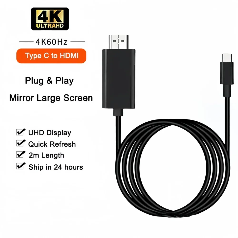 Câble de connexion Type-C vers HDMI, vue générale