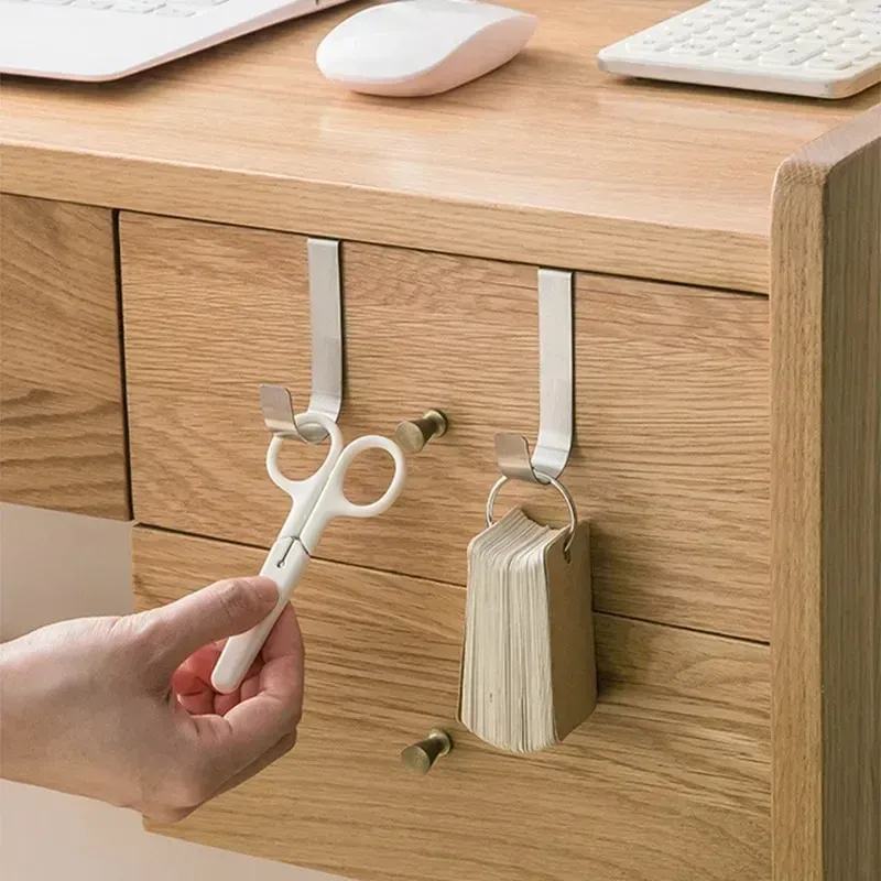 Crochets polyvalents pour porte d'armoire de cuisine, crochet à suspendre pour vêtements, manteaux, chapeaux et serviettes, accessoires de salle de bains 3