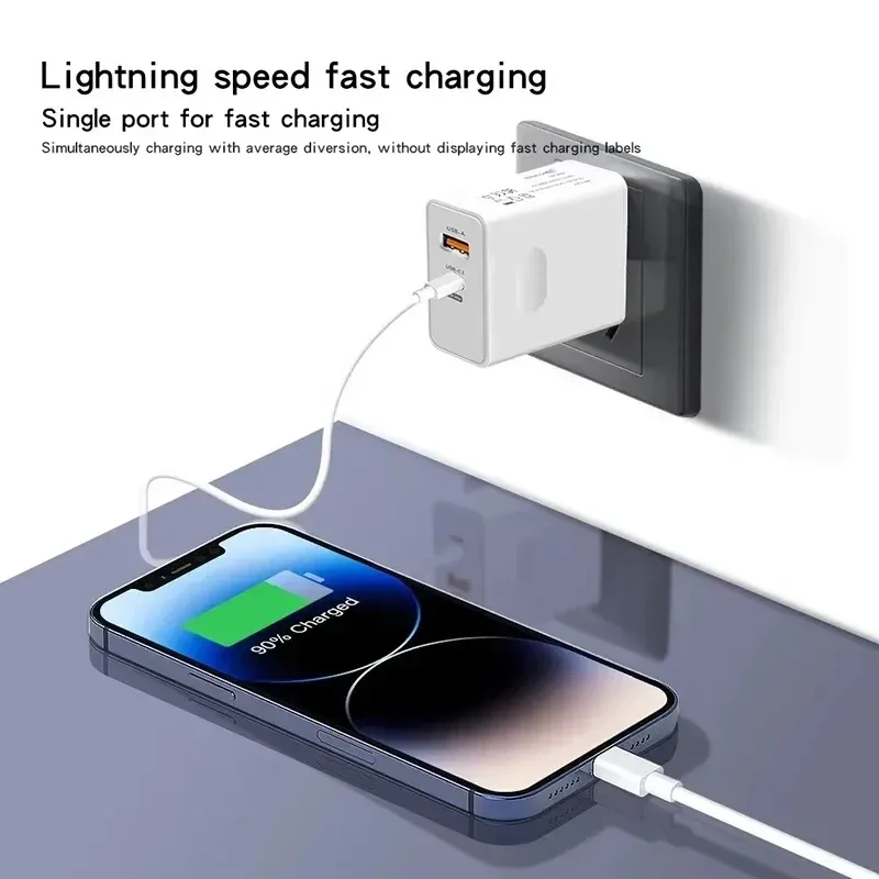 Chargeur Xiaomi d'origine 120 W à charge rapide HyperCharge, adaptateur secteur USB Type-C 6 A pour Xiaomi Ultra et Redmi 3