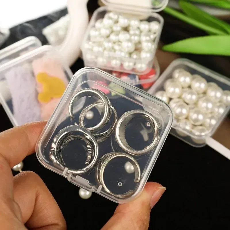 Boîtes à strass transparentes 30/14x, organisateur en plastique, accessoires pour nail art 5D, contenants pour l'artisanat, perles, bijoux, rangement de table 5