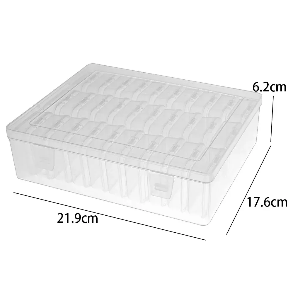 Boîtes à strass transparentes 30/14x, organisateur en plastique, accessoires pour nail art 5D, contenants pour l'artisanat, perles, bijoux, rangement de table 8