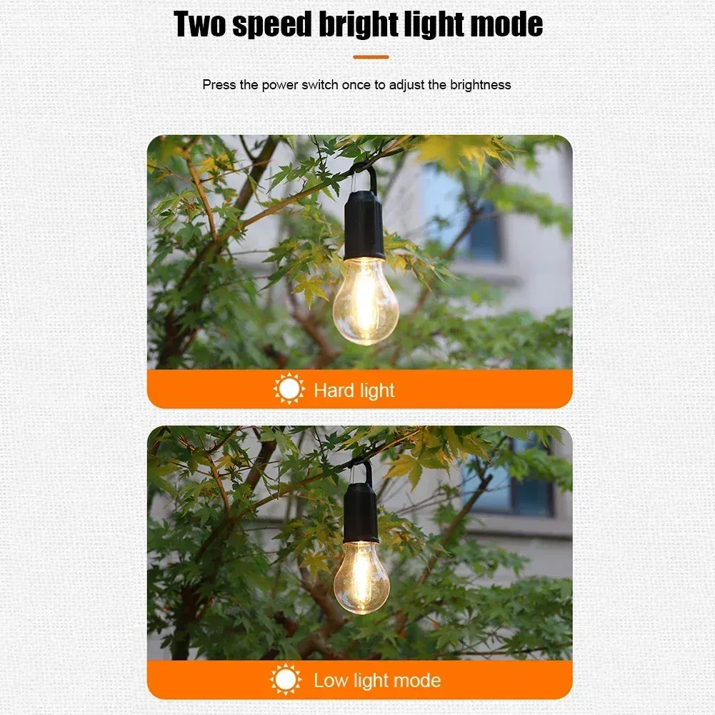 Lampe de camping LED rechargeable noire