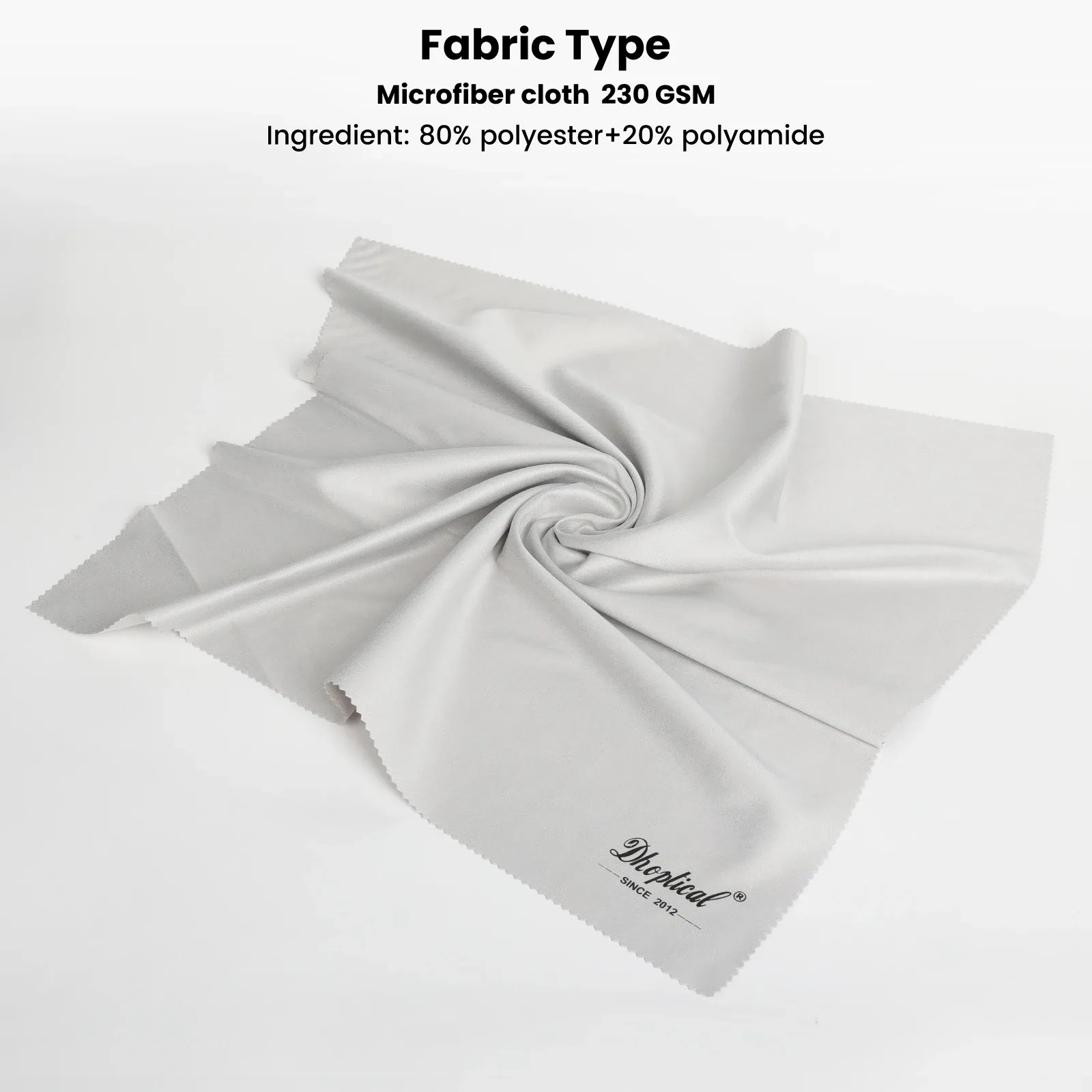 Chiffon de nettoyage en microfibre extra large, lot de 2, 40 × 40 cm, pour lunettes, bijoux et écrans électroniques, lavable, noir/gris 5