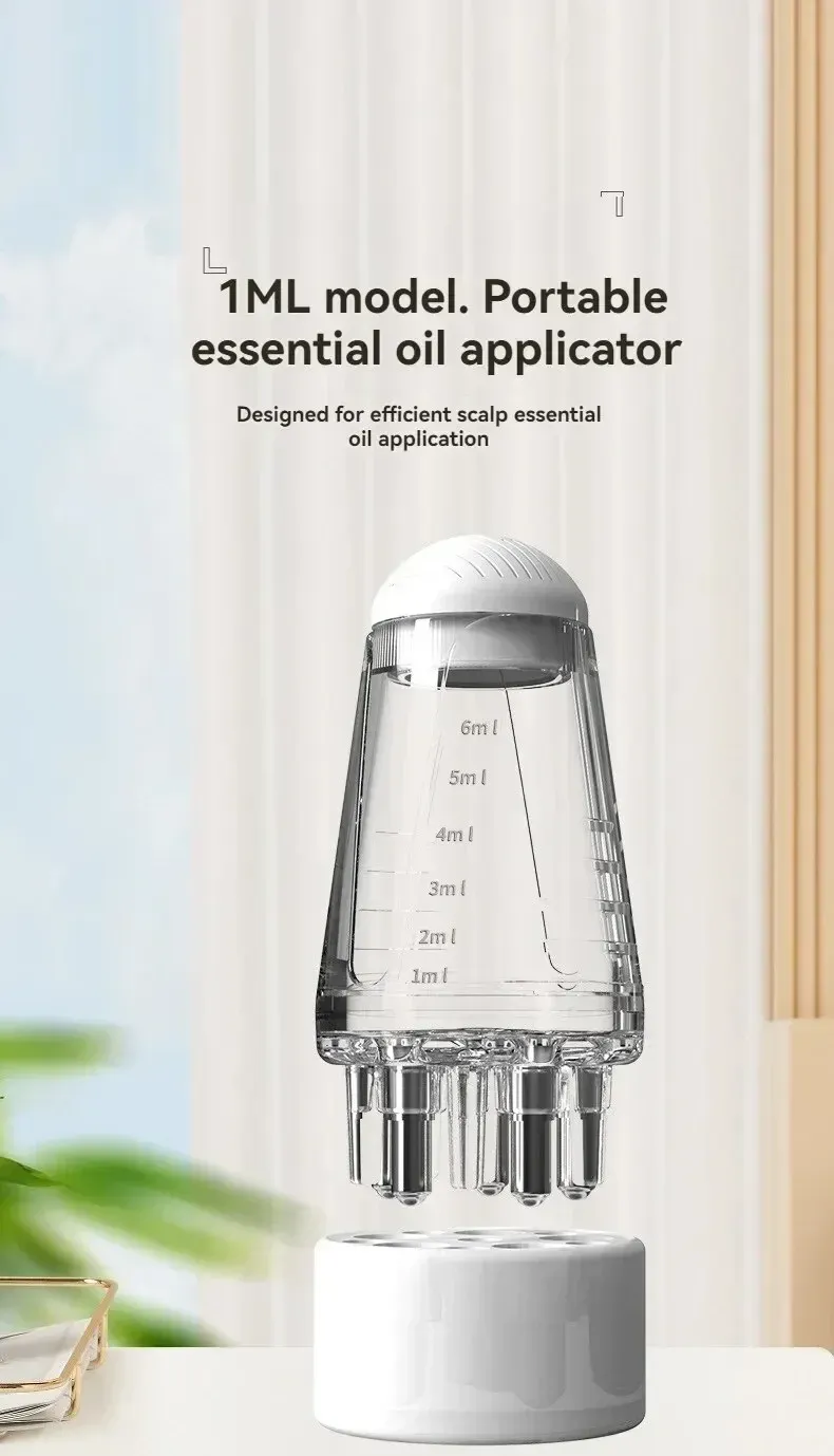 Applicateur pour cuir chevelu, vue détaillée