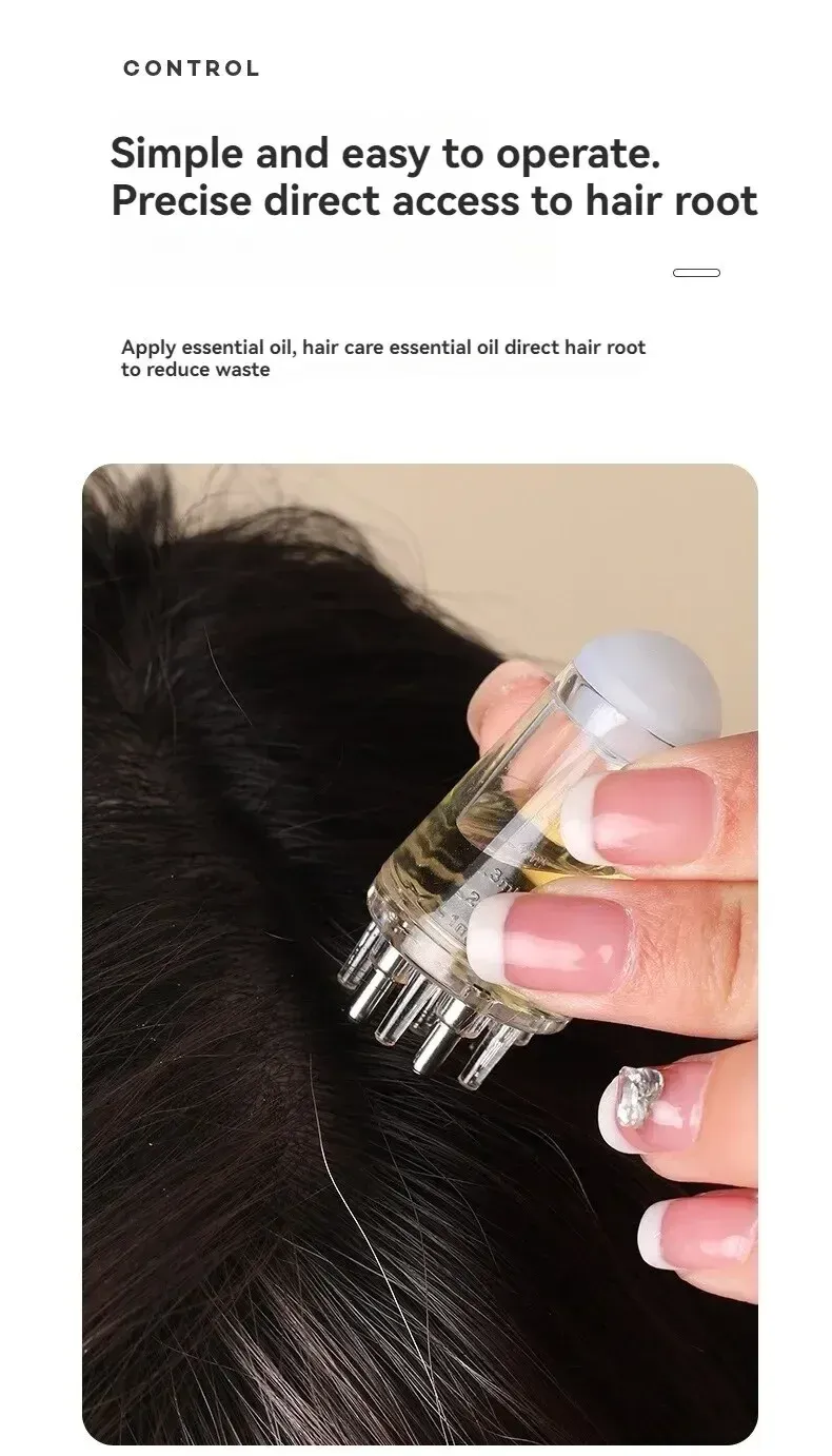 Applicateur pour cuir chevelu, finitions