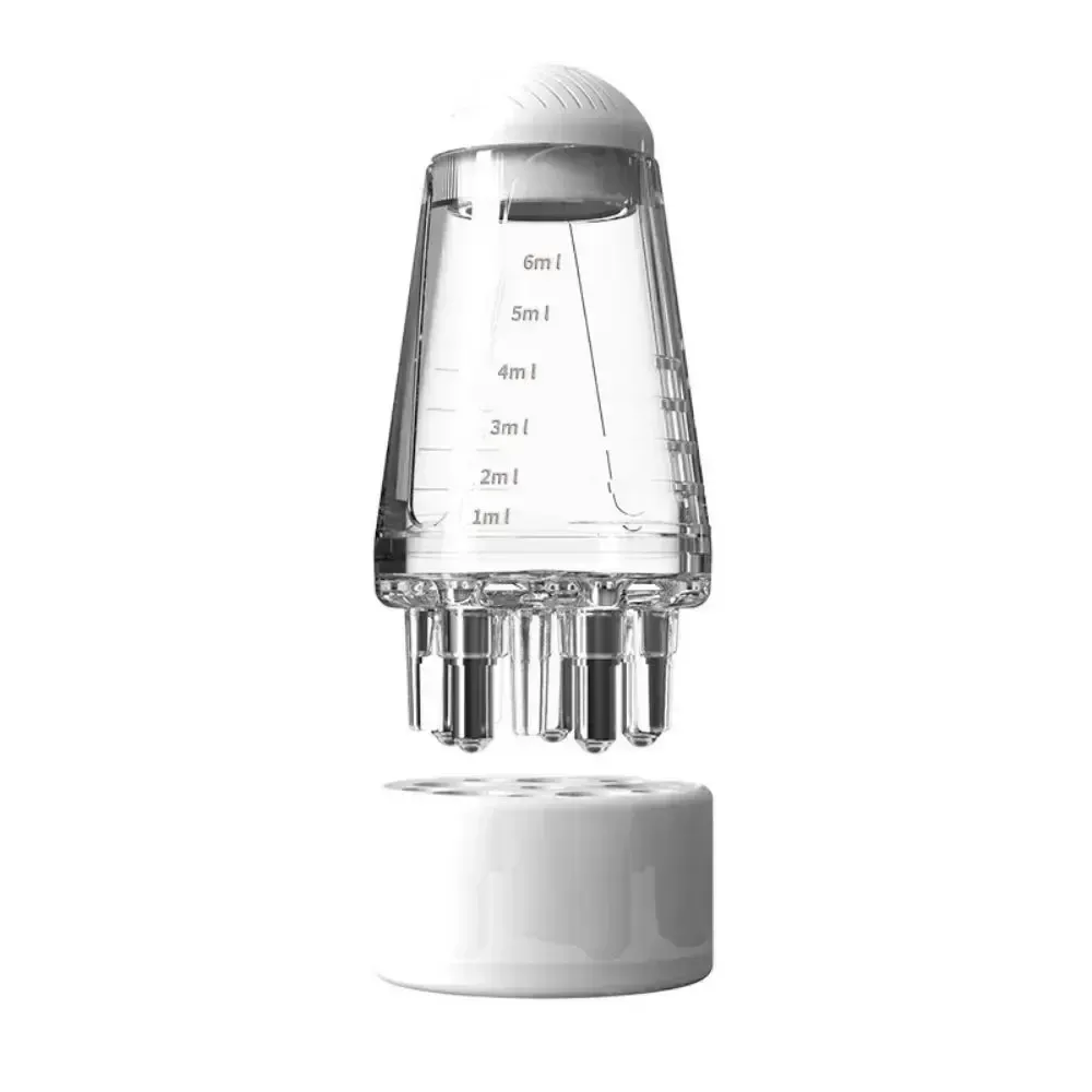 Applicateur de cuir chevelu, solution de repousse et de coiffage des cheveux, peigne de guidage, tête hexagonale, rouleau d'huile, peigne de massage, outils de relaxation 7