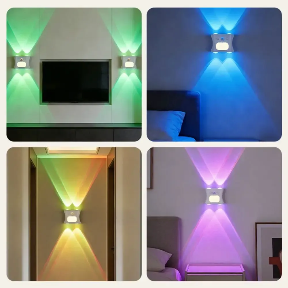 Lampe murale à détecteur de mouvement, avec télécommande