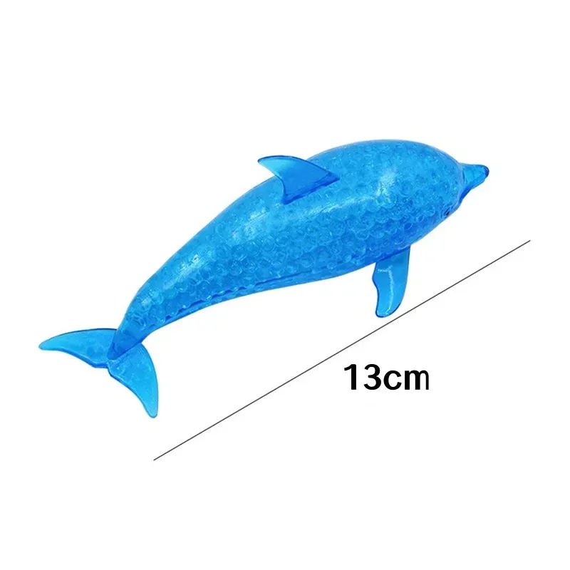 Balle anti-stress requin Squishy, balle à presser en forme de dauphin, extensible, animal marin, jouet squishy à presser pour enfants et adultes 6
