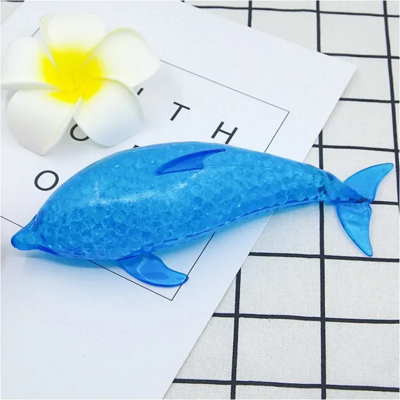 Balle anti-stress Squishy Requin et Dauphin, finition soignée