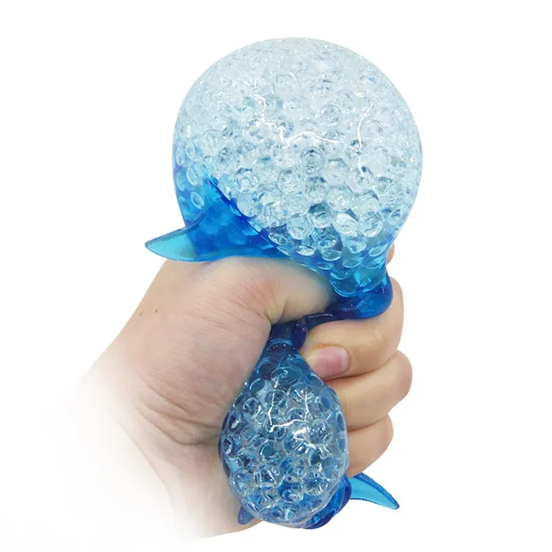 Balle anti-stress Squishy Requin et Dauphin, détail de la forme