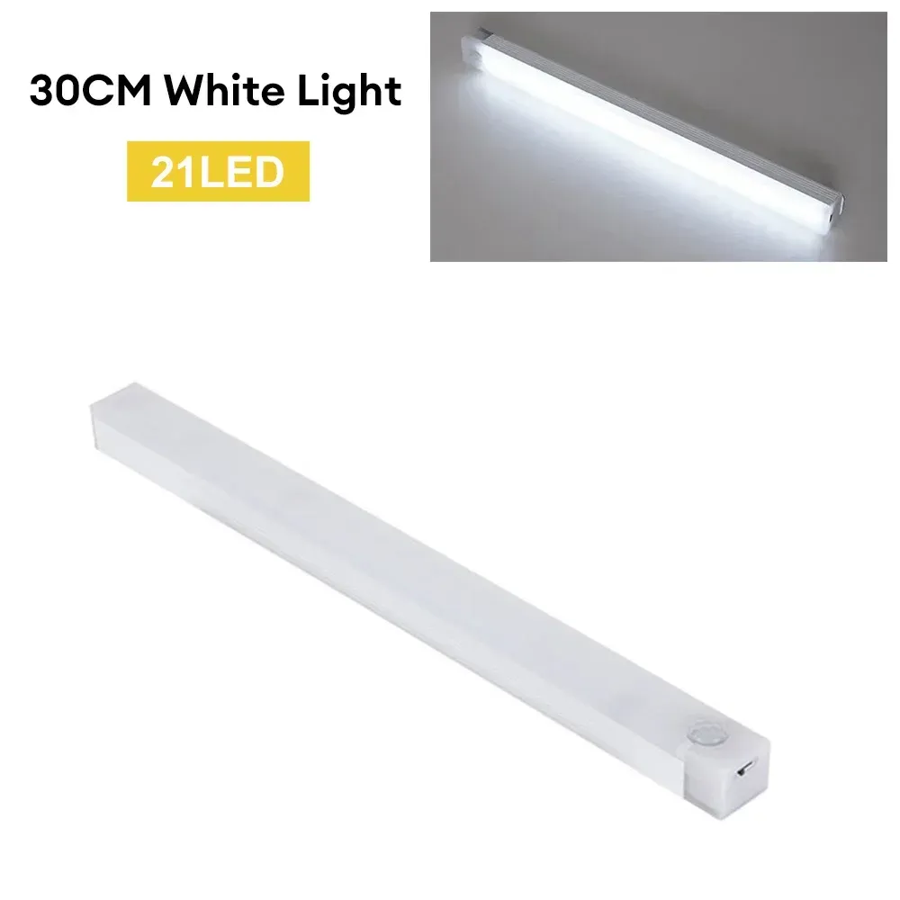 Veilleuse LED sans fil à détecteur de mouvement, rechargeable via USB-C, pour armoire, escalier et cuisine 8