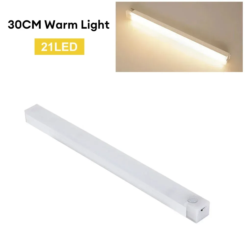 Veilleuse LED sans fil à détecteur de mouvement, rechargeable via USB-C, pour armoire, escalier et cuisine 11