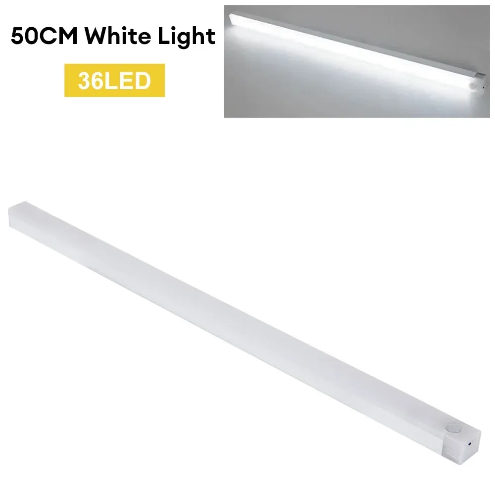 Veilleuse LED sans fil à détecteur de mouvement, rechargeable via USB-C, pour armoire, escalier et cuisine 10