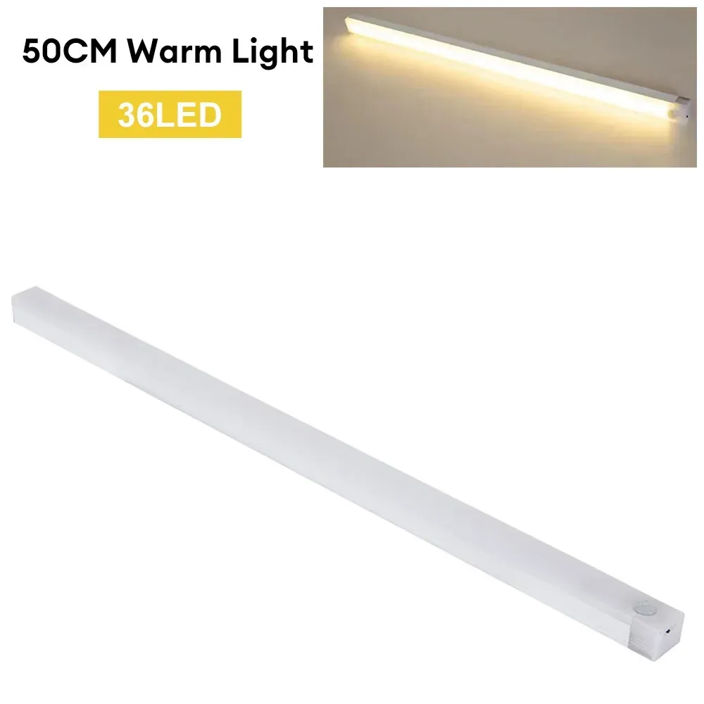 Veilleuse LED sans fil à détecteur de mouvement, rechargeable via USB-C, pour armoire, escalier et cuisine 7