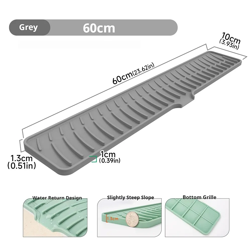 Tapis en silicone pour évier, détail du design