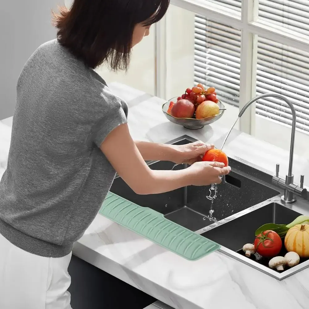 Tapis en silicone pour évier, finition