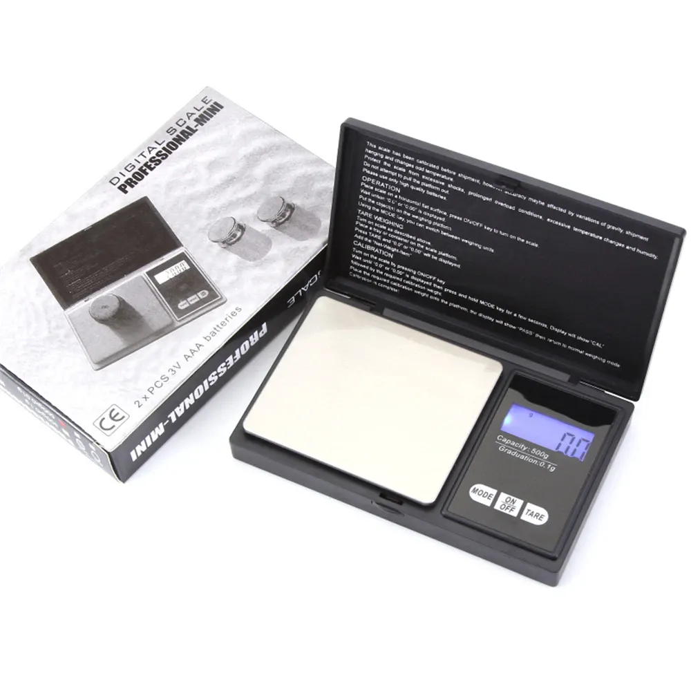 Mini balance de poche numérique en acier inoxydable