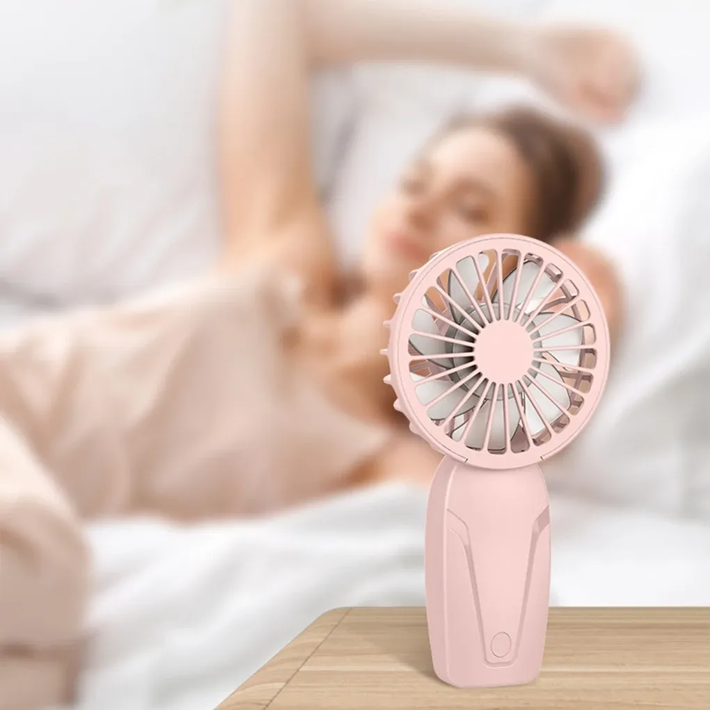 Ventilateur de poche ABS portable, léger, rechargeable par USB, design mignon, mini ventilateur de refroidissement 4