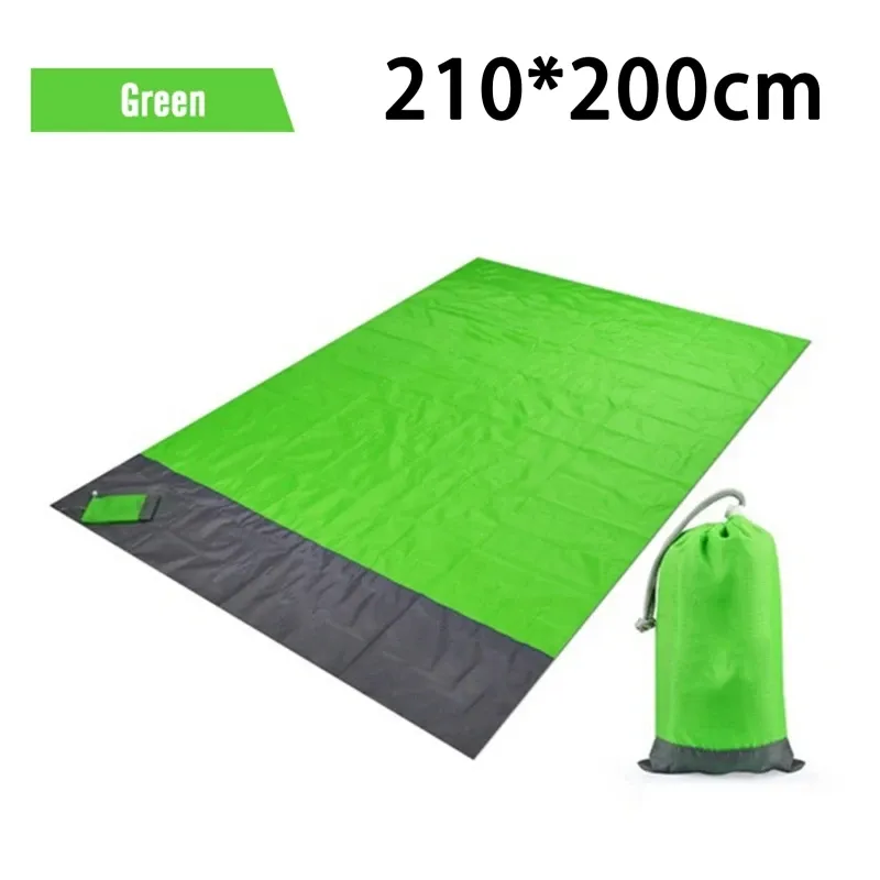 Tapis de plage imperméable extra large, couverture de camping d'extérieur pliable, tapis de pique-nique léger et portable sans sable 8