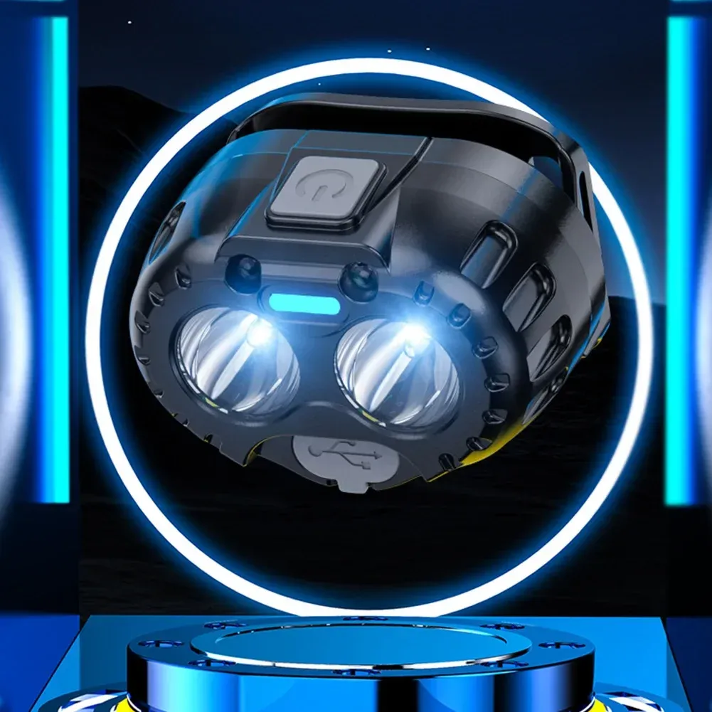 Lampe frontale LED en situation d'utilisation