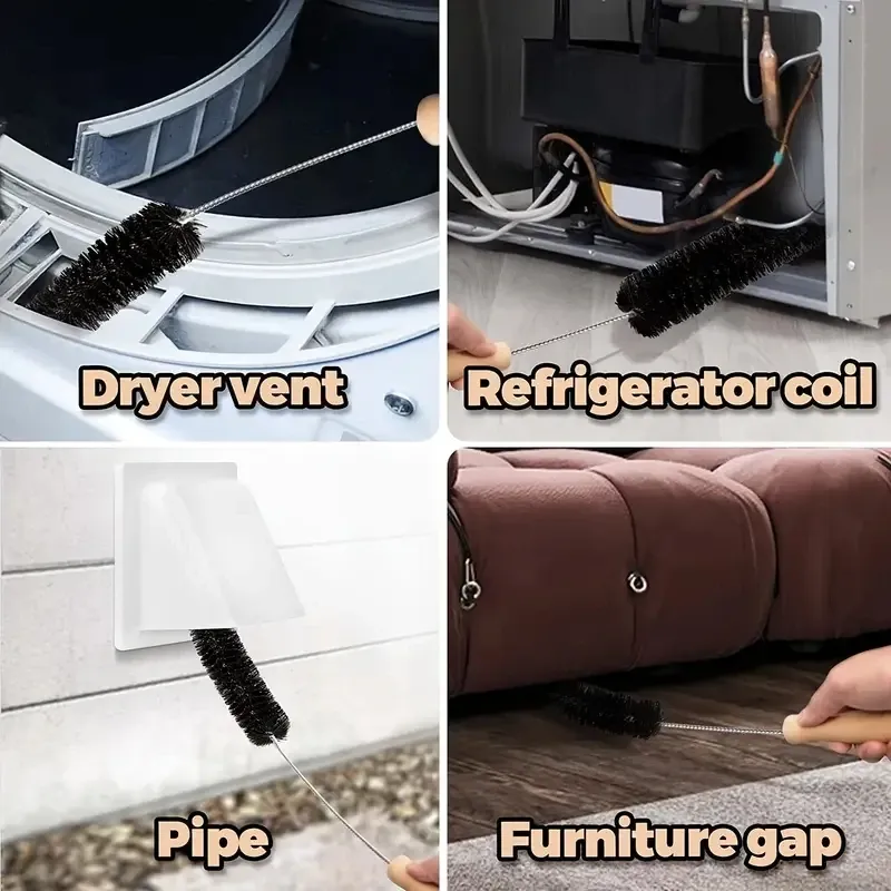 Brosse de nettoyage pour machine à laver et conduit de sèche-linge 3