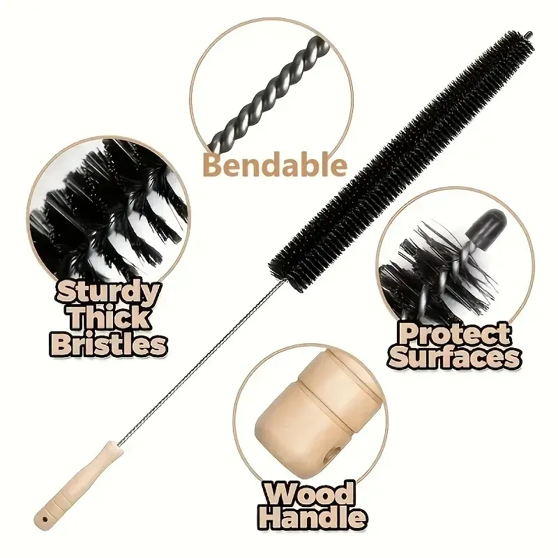 Brosse de nettoyage pour machine à laver et conduit de sèche-linge 5
