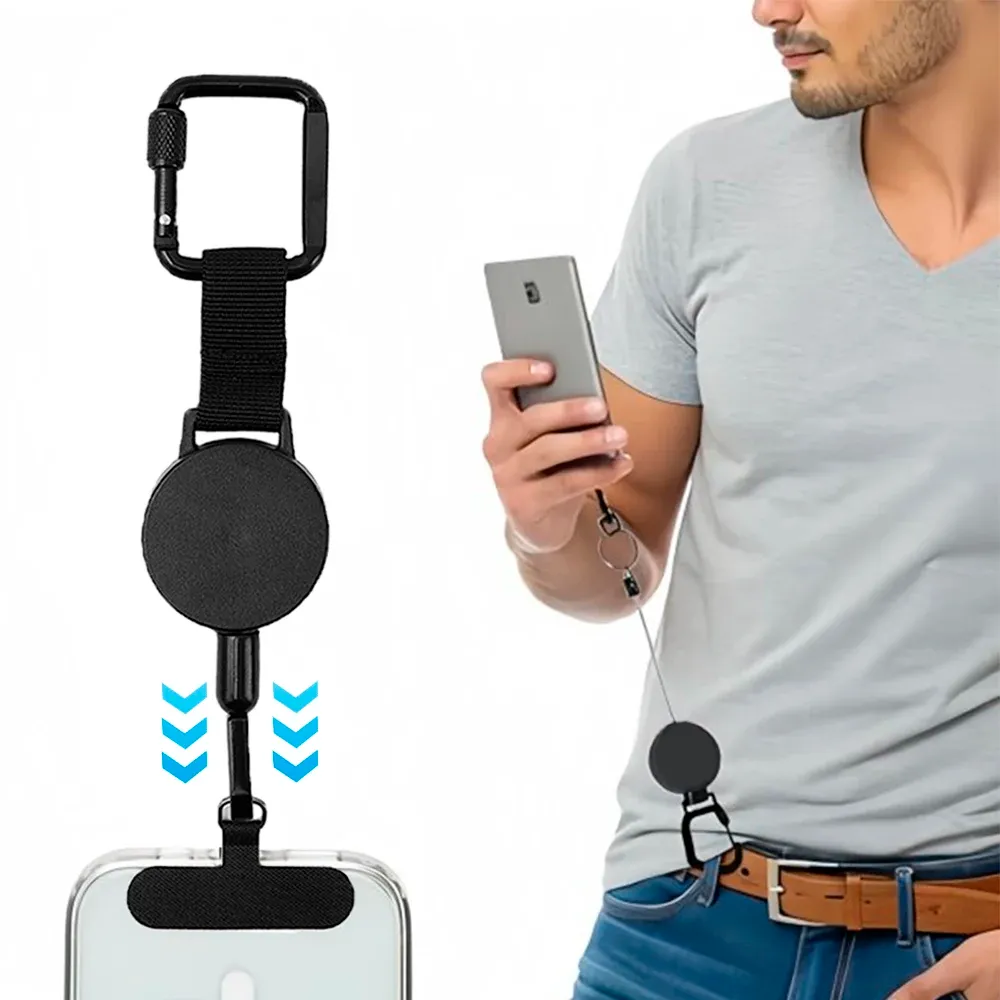 Support de téléphone antivol rétractable en extérieur