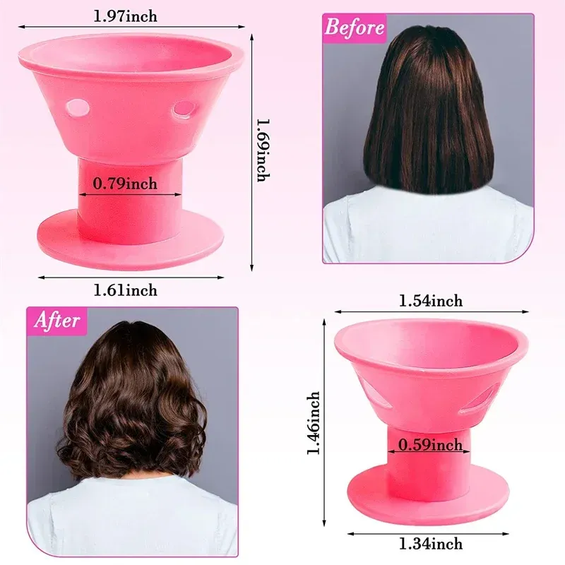 Bigoudis en silicone pour une coiffure douce