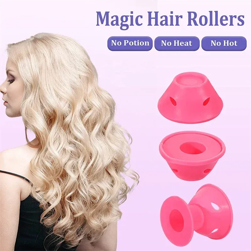 Bigoudis en silicone souple pour boucles sans chaleur