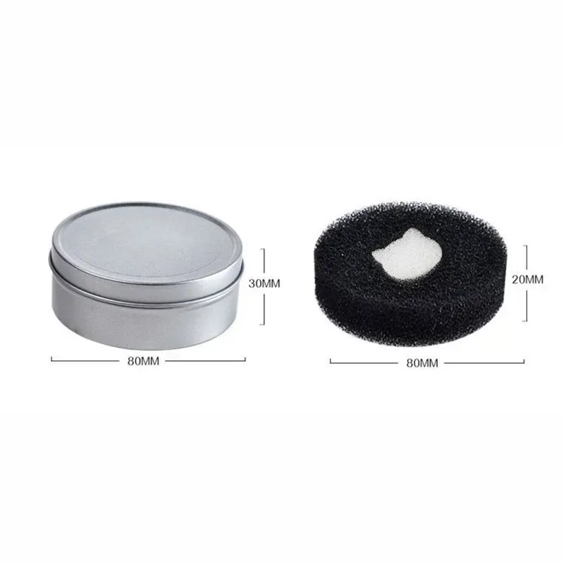 Éponge de nettoyage au charbon actif pour pinceaux de maquillage avec boîte 12