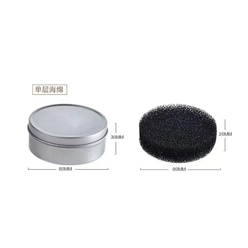 Éponge de nettoyage au charbon actif pour pinceaux de maquillage avec boîte 10
