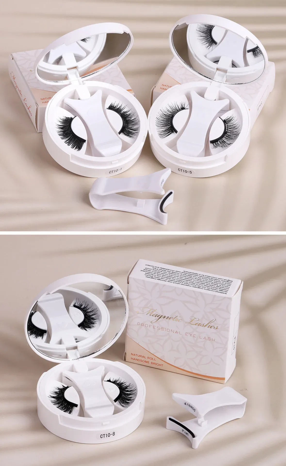 Faux cils magnétiques, finition naturelle