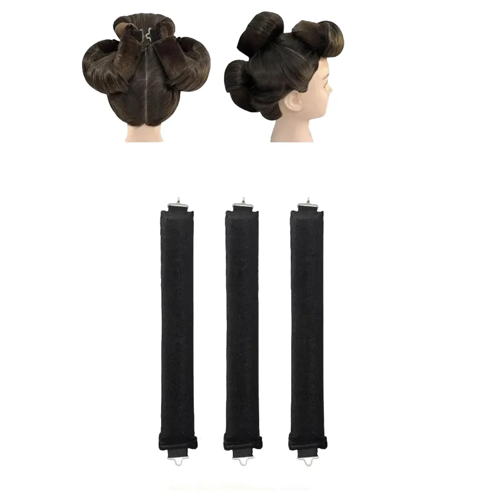 Bigoudis sans chaleur, bandeau boucleur, rouleaux à cheveux sans chaleur, boucles paresseuses avec crochet, tige souple et flexible pour dormir, outils de coiffure 6