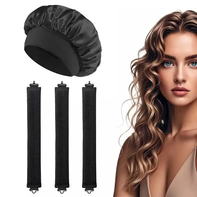 Bigoudis sans chaleur, bandeau boucleur, rouleaux à cheveux sans chaleur, boucles paresseuses avec crochet, tige souple et flexible pour dormir, outils de coiffure 13