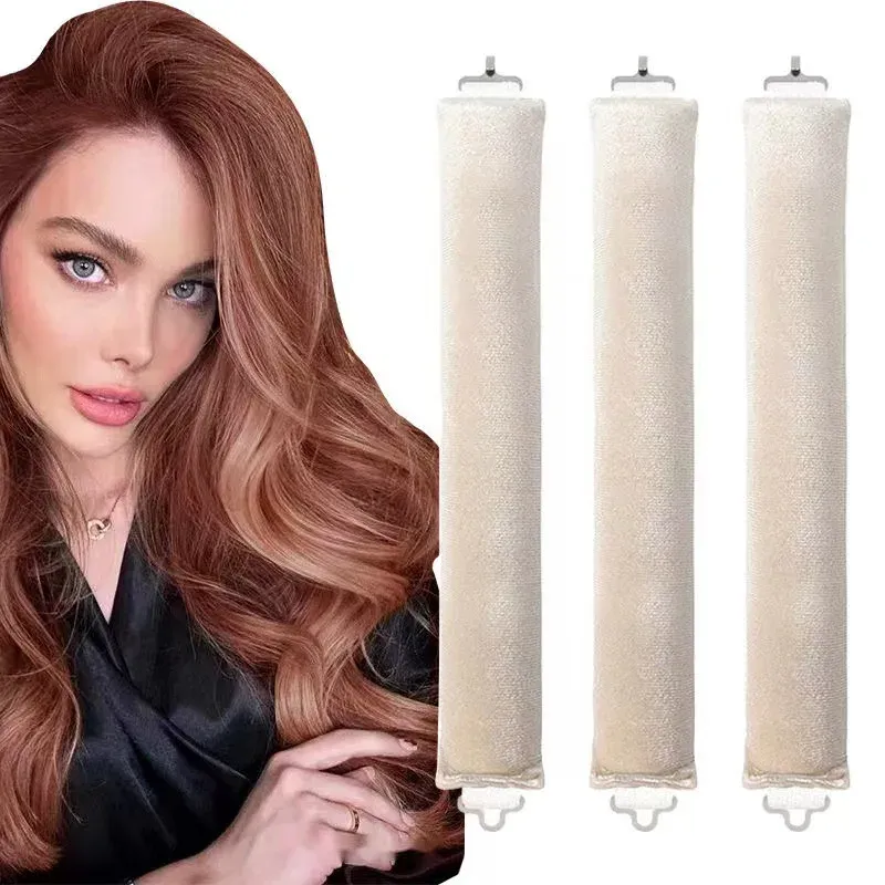 Bigoudis sans chaleur, bandeau boucleur, rouleaux à cheveux sans chaleur, boucles paresseuses avec crochet, tige souple et flexible pour dormir, outils de coiffure 10