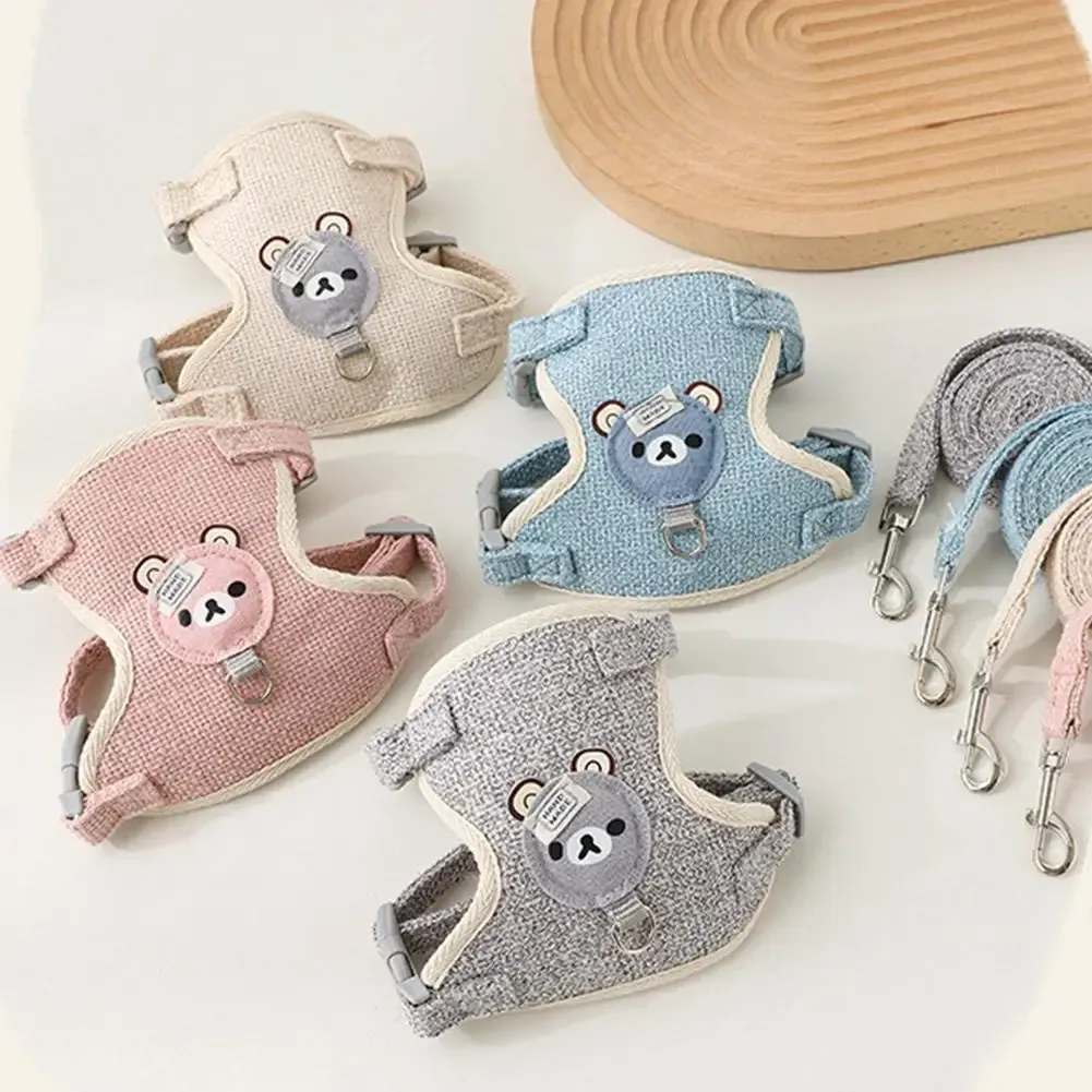 Joli petit gilet pour animaux de compagnie avec sangle de poitrine et laisse pour chien 2