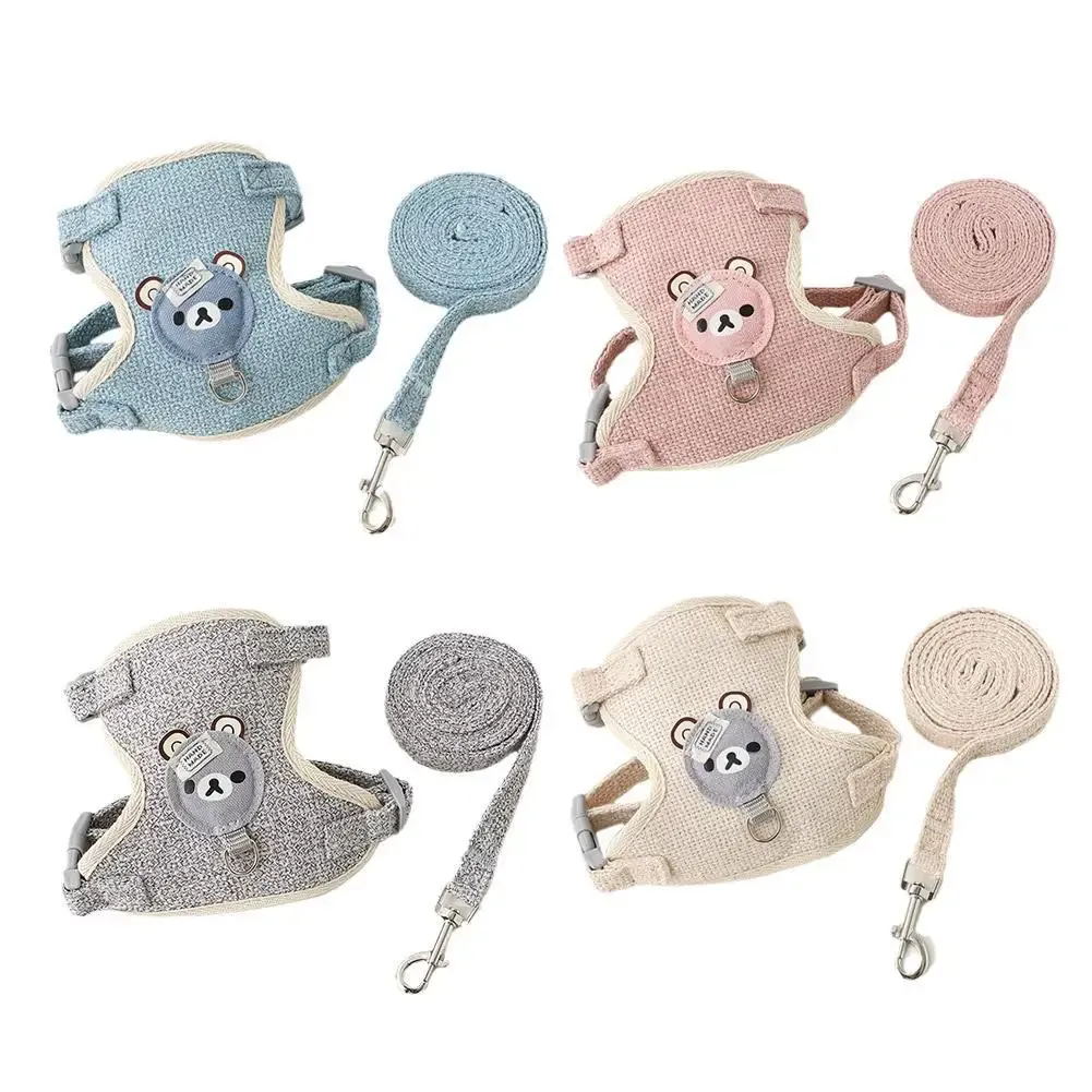 Joli petit gilet pour animaux de compagnie avec sangle de poitrine et laisse pour chien 4