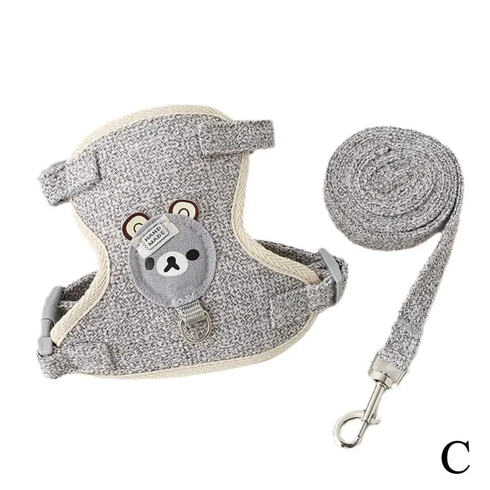 Joli petit gilet pour animaux de compagnie avec sangle de poitrine et laisse pour chien 9