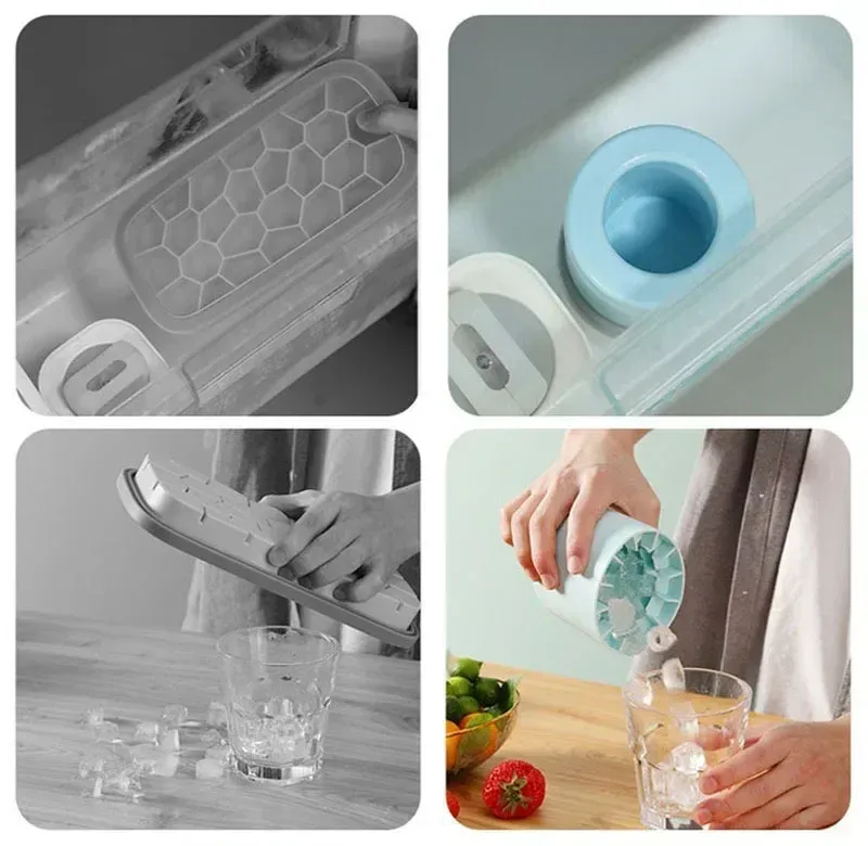 Moule à glaçons en silicone, finition souple et élégante