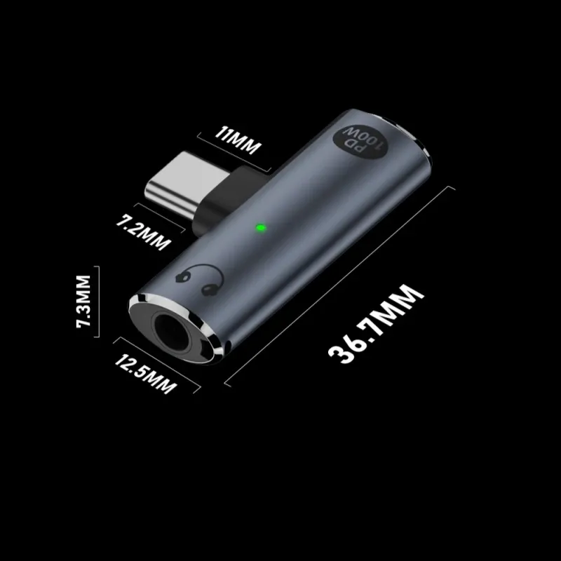 Adaptateur audio USB-C, finitions soignées