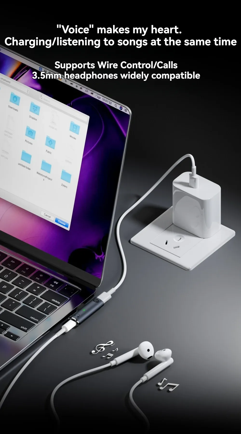 Adaptateur utilisé avec un smartphone