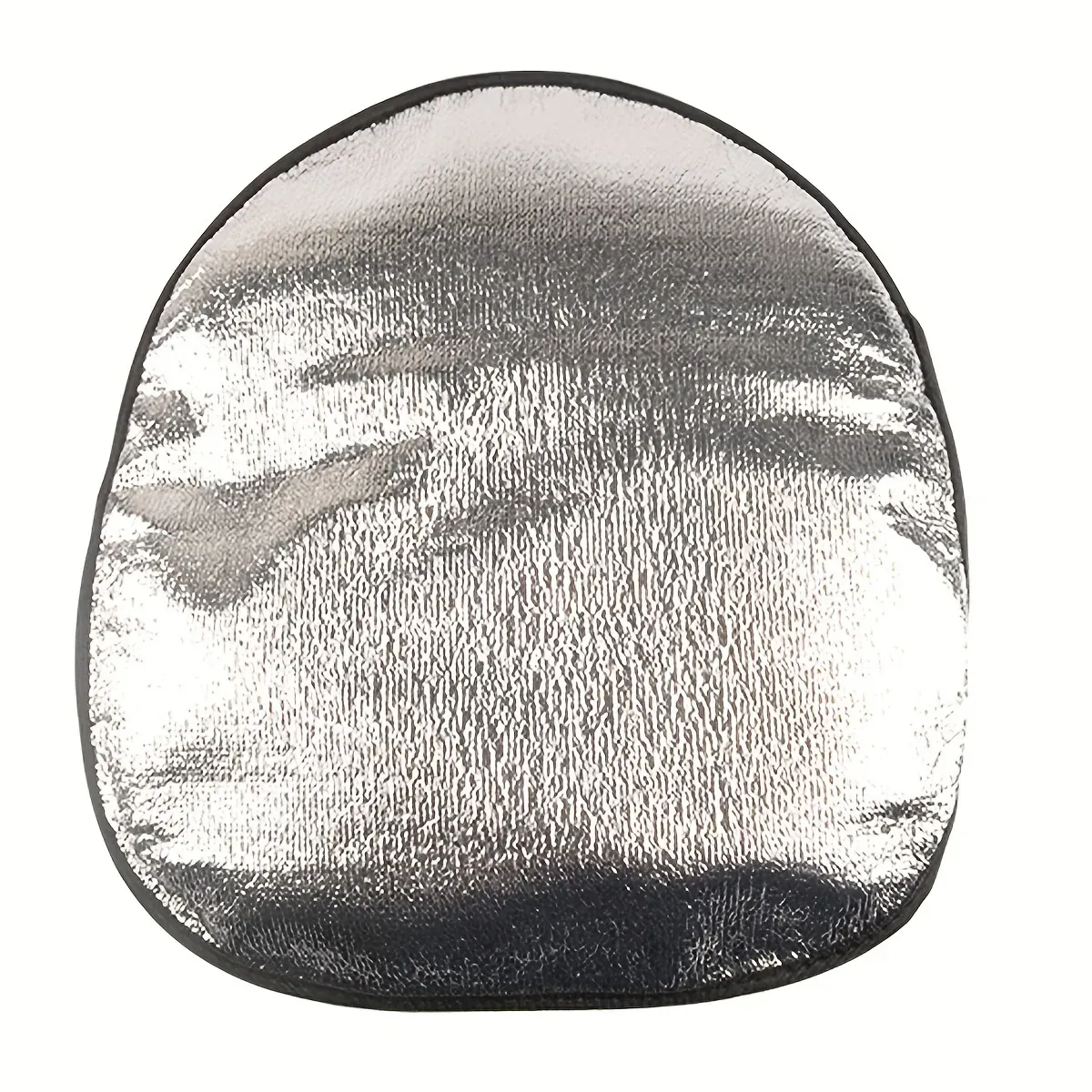 Pare-soleil pour volant de voiture, double épaisseur, pliable, protection solaire anti-UV, couverture de volant, argent 7