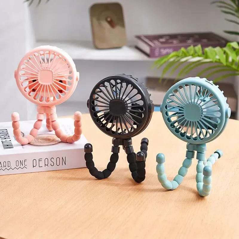 Mini ventilateur poulpe portable rechargeable par USB