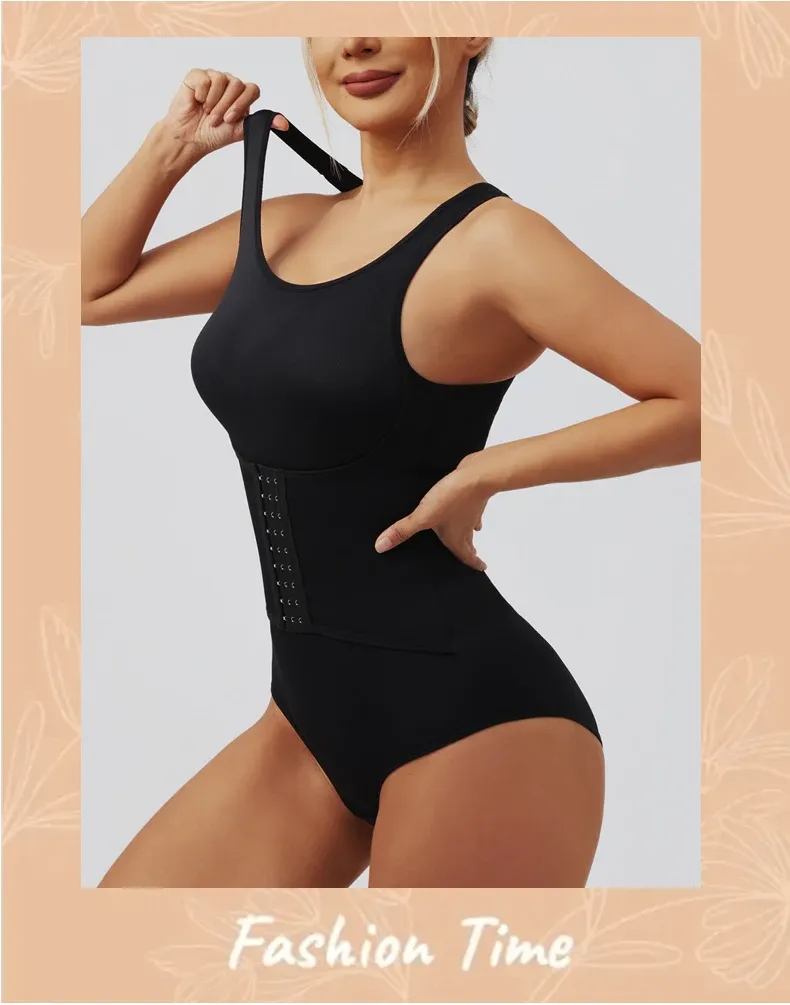 Shapewear femme gainant, détails de la fermeture