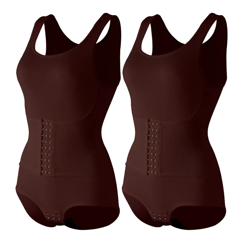 Combinaison de gaine pour femme avec fermeture éclair, ceinture ventre gainante, entrejambe à pression et corset amincissant 11