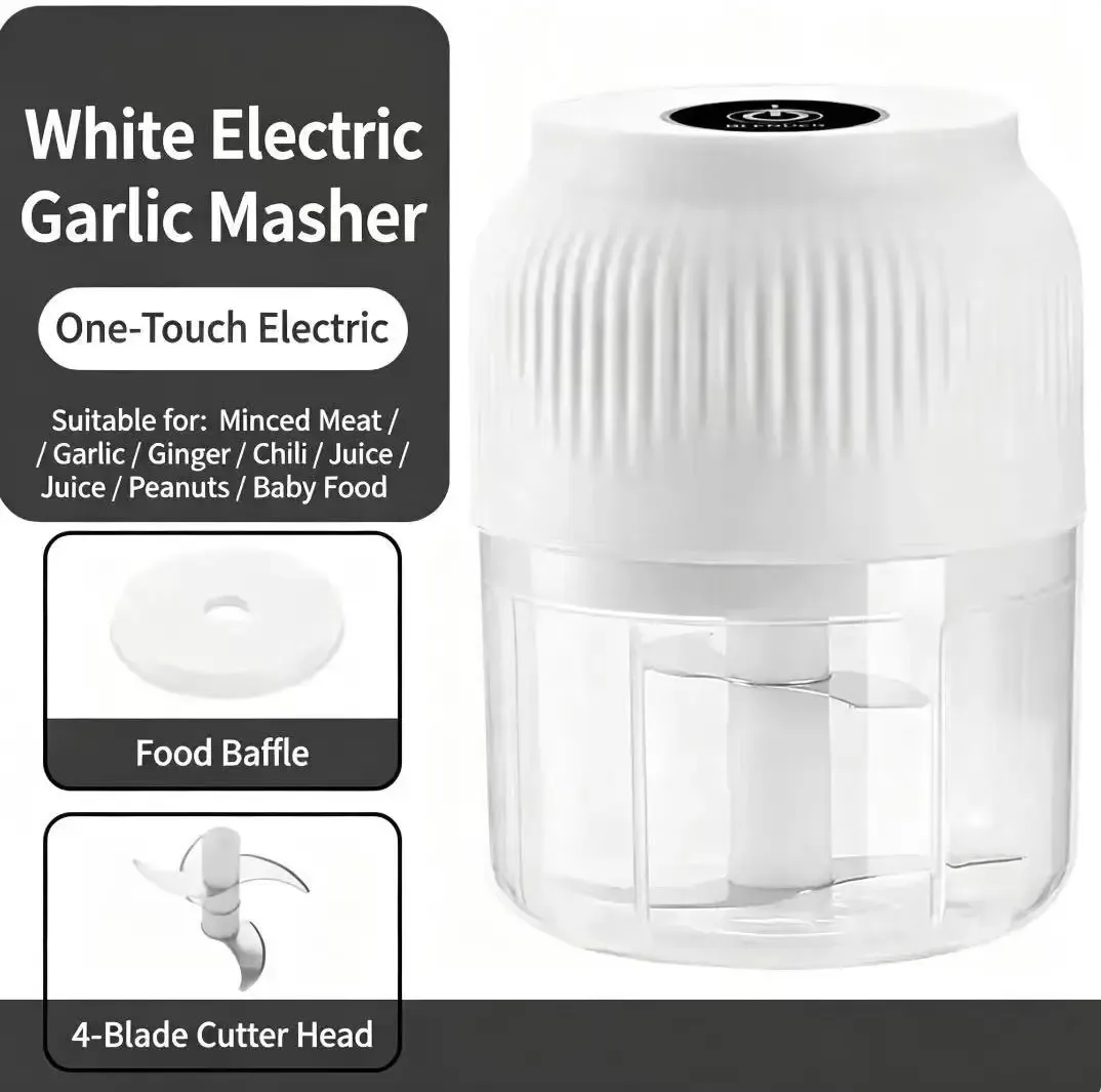 Mini hachoir à ail électrique sans fil rechargeable par USB 10